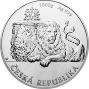 Niue 80 Dollars (Czech Lion) 1000G AG 999 ČESKÁ REPUBLIKA coin reverse Niue 80 Dollars (Czech Lion) 1000G AG 999 ČESKÁ REPUBLIKA coin reverse
