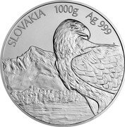 Niue 80 Dollars Elizabeth II. Golden Eagle 2021 CM SLOVAKIA 1000G AG 999 MD CM coin reverse Niue 80 Dollars Elizabeth II. Golden Eagle 2021 CM SLOVAKIA 1000G AG 999 MD CM coin reverse