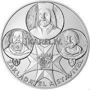 Niue 80 Dollars King Charles IV. Founder and Builder 2021 ♛Cm IV KAREL IV ZAKLADATEL A STAVITEL coin reverse Niue 80 Dollars King Charles IV. Founder and Builder 2021 ♛Cm IV KAREL IV ZAKLADATEL A STAVITEL coin reverse