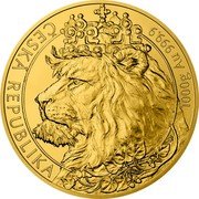 Niue 8000 Dollars Elizabeth II Czech Lion 2021 CM ČESKÁ REPUBLIKA 1000 G AU 999.9 coin reverse Niue 8000 Dollars Elizabeth II Czech Lion 2021 CM ČESKÁ REPUBLIKA 1000 G AU 999.9 coin reverse
