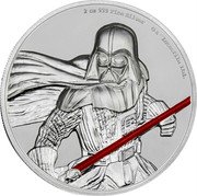 Niue Five Dollars Darth Vader ND (2017)  Proof 2 OZ 999 FINE SILVER © & TM LUCASFILM LTD. coin reverse Niue Five Dollars Darth Vader ND (2017)  Proof 2 OZ 999 FINE SILVER © & TM LUCASFILM LTD. coin reverse