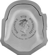 Niue Five Dollars (Elizabeth II Boba Fett Helmet) ELIZABETH II NIUE FIVE DOLLARS IRB 2020 2 OZ 999 FINE SILVER © & TM LUCASFILM LTD coin obverse