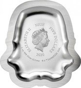 Niue Five Dollars (Stormtrooper Helmet) ELIZABETH II NIUE FIVE DOLLARS IRB 2020 2 OZ 999 FINE SILVER © & TM LUCASFILM LTD coin obverse