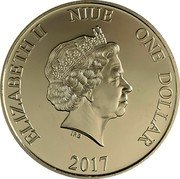 Niue One Dollar (65th Anniversary of the Coronation) ELIZABETH II NIUE ONE DOLLAR IRB 2017 coin obverse Niue One Dollar (65th Anniversary of the Coronation) ELIZABETH II NIUE ONE DOLLAR IRB 2017 coin obverse