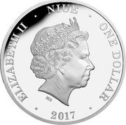 Niue One Dollar (Battle of the Coral Sea) ELIZABETH II NIUE ONE DOLLAR IRB 2017 coin obverse Niue One Dollar (Battle of the Coral Sea) ELIZABETH II NIUE ONE DOLLAR IRB 2017 coin obverse
