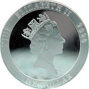 Niue One Dollar Gecko 2020 NIUE ELIZABETH II 2020 ONE DOLLAR coin obverse