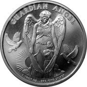 Niue One Dollar Guardian Angel 2017  Prooflike GUARDIAN ANGEL 1 TROY OZ .999 FINE SILVER coin reverse Niue One Dollar Guardian Angel 2017  Prooflike GUARDIAN ANGEL 1 TROY OZ .999 FINE SILVER coin reverse
