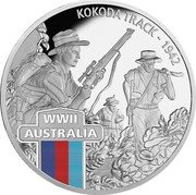 Niue One Dollar (Kokoda Track) KOKODA TRACK - 1942 WWII AUSTRALIA coin reverse Niue One Dollar (Kokoda Track) KOKODA TRACK - 1942 WWII AUSTRALIA coin reverse