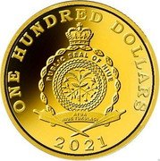 Niue One Hundred Dollars Polish Constitution 2021 ONE HUNDRED DOLLARS PUBLIC SEAL OF NIUE ATUA NIUE TUKULAGI 2021 coin obverse Niue One Hundred Dollars Polish Constitution 2021 ONE HUNDRED DOLLARS PUBLIC SEAL OF NIUE ATUA NIUE TUKULAGI 2021 coin obverse