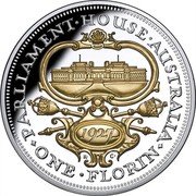 Niue Ten Dollars (Canberra Florin) PARLIAMENT HOUSE AUSTRALIA 1927 ONE FLORIN coin reverse Niue Ten Dollars (Canberra Florin) PARLIAMENT HOUSE AUSTRALIA 1927 ONE FLORIN coin reverse
