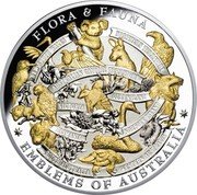 Niue Ten Dollars Emblems of Australia 2017  Proof FLORA & FAUNA NEW SOUTH WALES NORTHERN TERRITORY AUSTRALIAN CAPITAL TERRITORY VICTORIA QUEENSLAND TASMANIA NORFOLK ISLAND SOUTH AUSTRALIA WESTERN AUSTRALIA EMBLEMS OF AUSTRALIA coin reverse Niue Ten Dollars Emblems of Australia 2017  Proof FLORA & FAUNA NEW SOUTH WALES NORTHERN TERRITORY AUSTRALIAN CAPITAL TERRITORY VICTORIA QUEENSLAND TASMANIA NORFOLK ISLAND SOUTH AUSTRALIA WESTERN AUSTRALIA EMBLEMS OF AUSTRALIA coin reverse