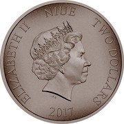 Niue Two Dollars (Ayyubids) ELIZABETH II NIUE 2017 IRB TWO DOLLARS coin obverse Niue Two Dollars (Ayyubids) ELIZABETH II NIUE 2017 IRB TWO DOLLARS coin obverse