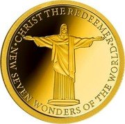 Niue Two Dollars Fifty Cents Christ the Redeemer 2021  Proof CHRIST THE REDEEMER NEW SEVEN WONDERS OF THE WORLD coin reverse Niue Two Dollars Fifty Cents Christ the Redeemer 2021  Proof CHRIST THE REDEEMER NEW SEVEN WONDERS OF THE WORLD coin reverse