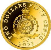 Niue Two Dollars Fifty Cents Machu Picchu 2021  Proof TWO DOLLARS FIFTY CENTS PUBLIC SEAL OF NIUE ATUA NIUE TUKULAGI 2021 coin obverse Niue Two Dollars Fifty Cents Machu Picchu 2021  Proof TWO DOLLARS FIFTY CENTS PUBLIC SEAL OF NIUE ATUA NIUE TUKULAGI 2021 coin obverse