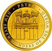 Niue Two Dollars Fifty Cents Petra 2021  Proof PETRA NEW SEVEN WONDERS OF THE WORLD coin reverse Niue Two Dollars Fifty Cents Petra 2021  Proof PETRA NEW SEVEN WONDERS OF THE WORLD coin reverse