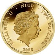 Niue Two Dollars (Parkes Radio Telescope) ELIZABETH II NIUE TWO DOLLARS IRB 2020 coin obverse Niue Two Dollars (Parkes Radio Telescope) ELIZABETH II NIUE TWO DOLLARS IRB 2020 coin obverse