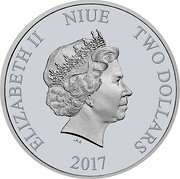 Niue Two Dollars (Star Wars. Darth Vader. Lucasfilm) ELIZABETH II NIUE TWO DOLLARS IRB 2017 coin obverse Niue Two Dollars (Star Wars. Darth Vader. Lucasfilm) ELIZABETH II NIUE TWO DOLLARS IRB 2017 coin obverse