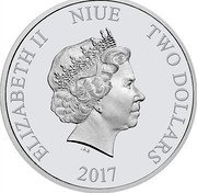 Niue Two Dollars (Steamboat Willie) ELIZABETH II NIUE TWO DOLLARS IRB 2017 coin obverse Niue Two Dollars (Steamboat Willie) ELIZABETH II NIUE TWO DOLLARS IRB 2017 coin obverse