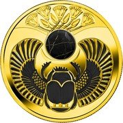 Niue 1 Dollar Scarabaeus. Onix 2019 mw  coin reverse Niue 1 Dollar Scarabaeus. Onix 2019 mw  coin reverse