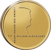 Netherlands 10 Euro (Piet Mondriaan 150th Anniversary) KONING DER NEDERLANDEN WILLEM-ALEXANDER coin obverse