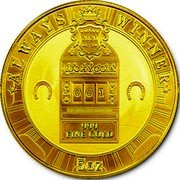 Niue 1000 Dollars Elizabeth II Lucky Coin 2020  BU ALWAYS WINNER 2020 LUCKY COIN 001 999 FINE GOLD 5 OZ coin reverse Niue 1000 Dollars Elizabeth II Lucky Coin 2020  BU ALWAYS WINNER 2020 LUCKY COIN 001 999 FINE GOLD 5 OZ coin reverse