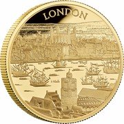UK 1000 Pounds (London) LONDON TOWER WHARFE S.OLAFE coin reverse UK 1000 Pounds (London) LONDON TOWER WHARFE S.OLAFE coin reverse