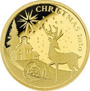Niue 2.5 Dollars (Elizabeth II - Santa's Gold) CHRISTMAS 2020 coin reverse