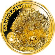 Niue 2 Dollars 50 Cents (Echidna) TACHYGLOSSIDAE BIG 7 ECHIDNA coin reverse