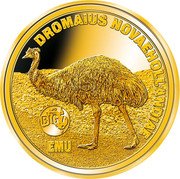 Niue 2 Dollars 50 Cents (Emu) DROMAIUS NOVAEHOLLANDIAE BIG 7 EMU coin reverse