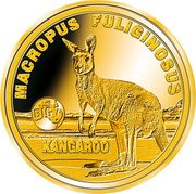 Niue 2 Dollars 50 Cents (Kangaroo) MACROPUS FULIGINOSUS BIG 7 KANGAROO coin reverse