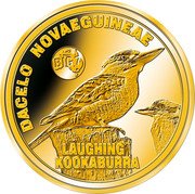 Niue 2 Dollars 50 Cents (Laughing Kookaburra) DACELO NOVAEGUINEAE BIG 7 LAUGHING KOOKABURRA coin reverse