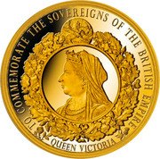 Niue 2 Dollars 50 Cents (Queen Victoria) TO COMMEMORATE THE SOVEREIGNS OF THE BRITISH EMPIRE QUEEN VICTORIA coin reverse
