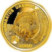 Niue 2 Dollars 50 Cents (Wombat) VOMBATUS URSINUS BIG 7 WOMBAT coin reverse