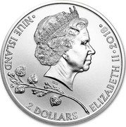 Niue 2 Dollars (Czech Lion Two-tailed) NIUE ISLAND 2 DOLLARS ELIZABETH II 2018 coin obverse Niue 2 Dollars (Czech Lion Two-tailed) NIUE ISLAND 2 DOLLARS ELIZABETH II 2018 coin obverse