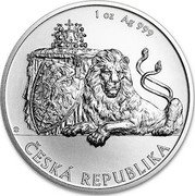 Niue 2 Dollars (Czech Lion Two-tailed) 1 OZ AG 999 ČESKÁ REPUBLIKA coin reverse Niue 2 Dollars (Czech Lion Two-tailed) 1 OZ AG 999 ČESKÁ REPUBLIKA coin reverse