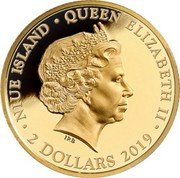 Niue 2 Dollars (Pikk Hermann) NIUE ISLAND QUEEN ELIZABETH II IRB 2 DOLLARS 2019 coin obverse Niue 2 Dollars (Pikk Hermann) NIUE ISLAND QUEEN ELIZABETH II IRB 2 DOLLARS 2019 coin obverse