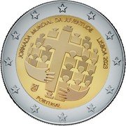 Portugal 2 Euro World Youth Day 2023 Proof JORNADA MUNDIAL DA JUVENTUDE LISBOA 2023 PORTUGAL CASA DA MOEDA JOÃO DUARTE coin obverse Portugal 2 Euro World Youth Day 2023 Proof JORNADA MUNDIAL DA JUVENTUDE LISBOA 2023 PORTUGAL CASA DA MOEDA JOÃO DUARTE coin obverse