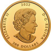 Canada 200 Dollars Alexander Graham Bell Inventions 2022 Proof ELIZABETH II 2022 D G REGINA SB 200 DOLLARS coin obverse