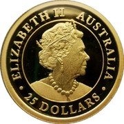 Australia 25 Dollars 35th Anniversary of the Nugget 2021 P Proof ELIZABETH II AUSTRALIA JC 25 DOLLARS coin obverse Australia 25 Dollars 35th Anniversary of the Nugget 2021 P Proof ELIZABETH II AUSTRALIA JC 25 DOLLARS coin obverse