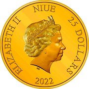 Niue 25 Dollars Batman DC 2022 Proof ELIZABETH II NIUE 25 DOLLARS IRB 2022 coin obverse Niue 25 Dollars Batman DC 2022 Proof ELIZABETH II NIUE 25 DOLLARS IRB 2022 coin obverse