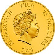 Niue 25 Dollars (Elizabeth II Harry Potter) ELIZABETH II NIUE 25 DOLLARS IRB 2020 coin obverse