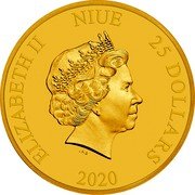 Niue 25 Dollars Elizabeth II Hogwarts Express 2020  Proof ELIZABETH II NIUE 25 DOLLARS IRB 2020 coin obverse