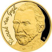 Niue 25 Dollars (Elizabeth II Vincent van Gogh) VINSENT VAN GOGH MD coin reverse