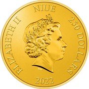 Niue 250 Dollars (Darth Vader. Star Wars) ELIZABETH II NIUE 250 DOLLARS IRB 2022 coin obverse Niue 250 Dollars (Darth Vader. Star Wars) ELIZABETH II NIUE 250 DOLLARS IRB 2022 coin obverse
