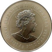 Australia 300 Dollars (Year of the Ox) ELIZABETH II AUSTRALIA JC 10 KILO 9999 AG 300 DOLLARS coin obverse Australia 300 Dollars (Year of the Ox) ELIZABETH II AUSTRALIA JC 10 KILO 9999 AG 300 DOLLARS coin obverse