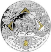Niue 40 Dollars Battle of Warsaw 2020  Proof THE BATTLE OF WARSAW 1920 coin reverse