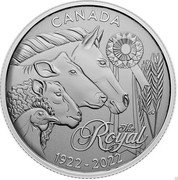 Canada 5 Dollars (100th Anniversary of the Royal Agricultural Winter Fair) CANADA 1922 2022 CW THE ROYAL coin reverse Canada 5 Dollars (100th Anniversary of the Royal Agricultural Winter Fair) CANADA 1922 2022 CW THE ROYAL coin reverse
