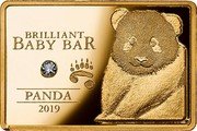 Niue 5 Dollars (Baby Panda) BRILLIANT BABY BAR PANDA 2019 coin reverse Niue 5 Dollars (Baby Panda) BRILLIANT BABY BAR PANDA 2019 coin reverse