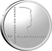 Netherlands 5 Euro (Piet Mondriaan 150th Anniversary) KONING DER NEDERLANDEN WILLEM-ALEXANDER coin obverse Netherlands 5 Euro (Piet Mondriaan 150th Anniversary) KONING DER NEDERLANDEN WILLEM-ALEXANDER coin obverse