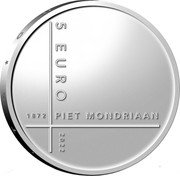 Netherlands 5 Euro (Piet Mondriaan 150th Anniversary) PIET MONDRIAAN 5 EURO 1872 2022 coin reverse Netherlands 5 Euro (Piet Mondriaan 150th Anniversary) PIET MONDRIAAN 5 EURO 1872 2022 coin reverse